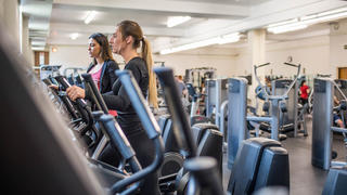 Saint Joseph's University students working out in the O'Pake Recreation Center
