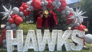 Nick Tapino with Hawk