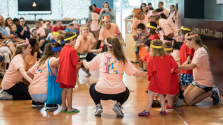 Talent show at Camp Kinney