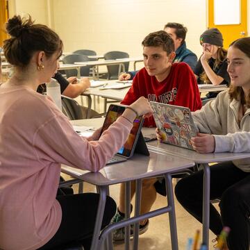 students in a classroom