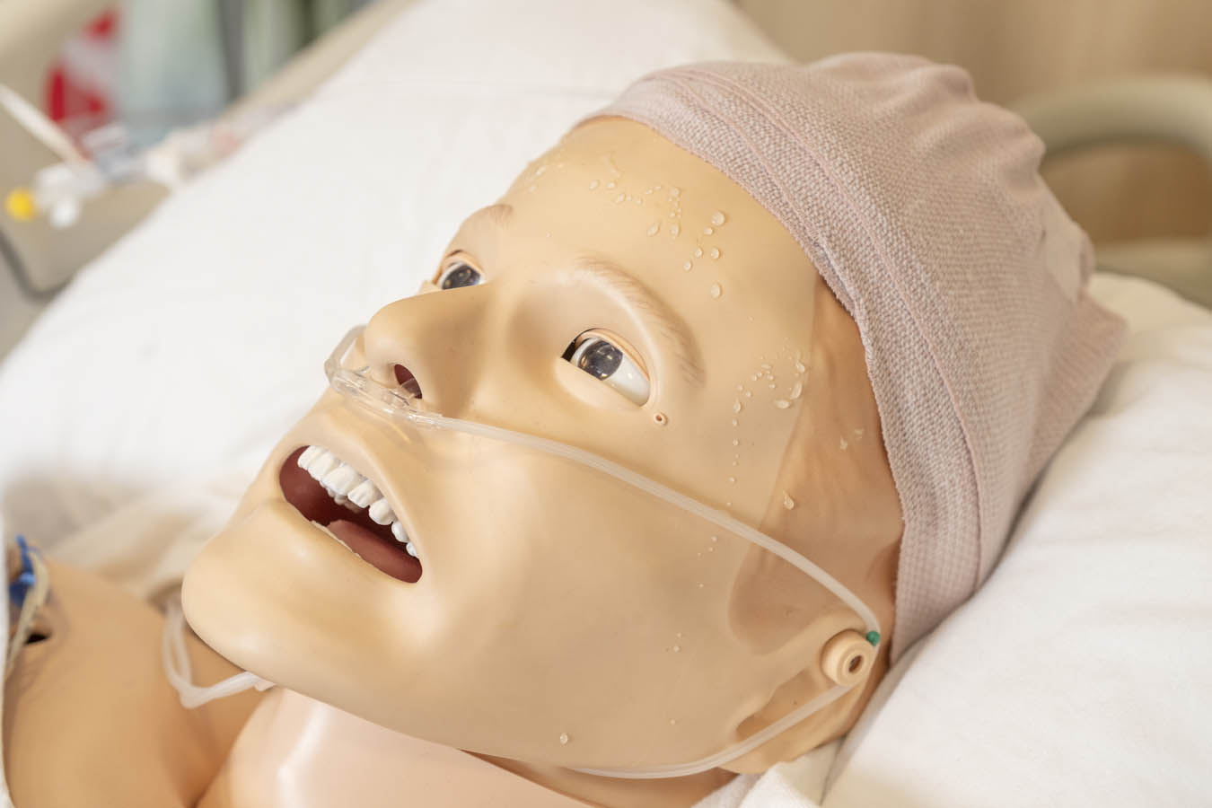 Saint Joseph's University patient simulator in classroom setting