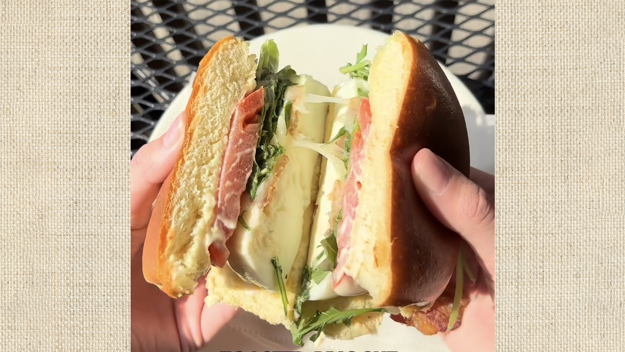 Tuscan egg white sandwich