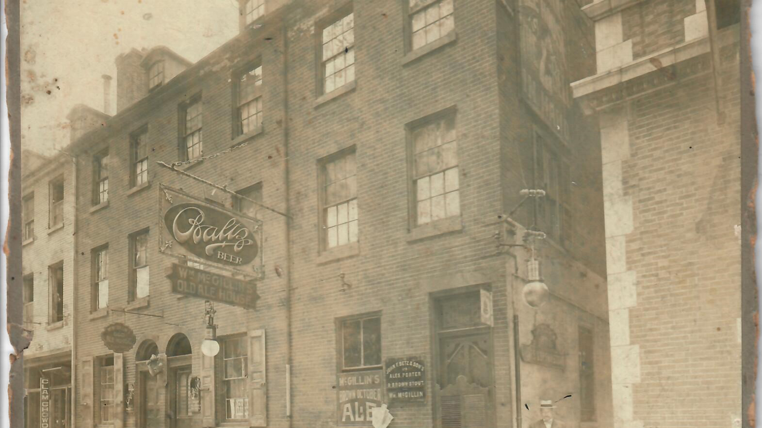 Historic photo of McGillin’s, which was called Bell in Hand for its first 50 years.