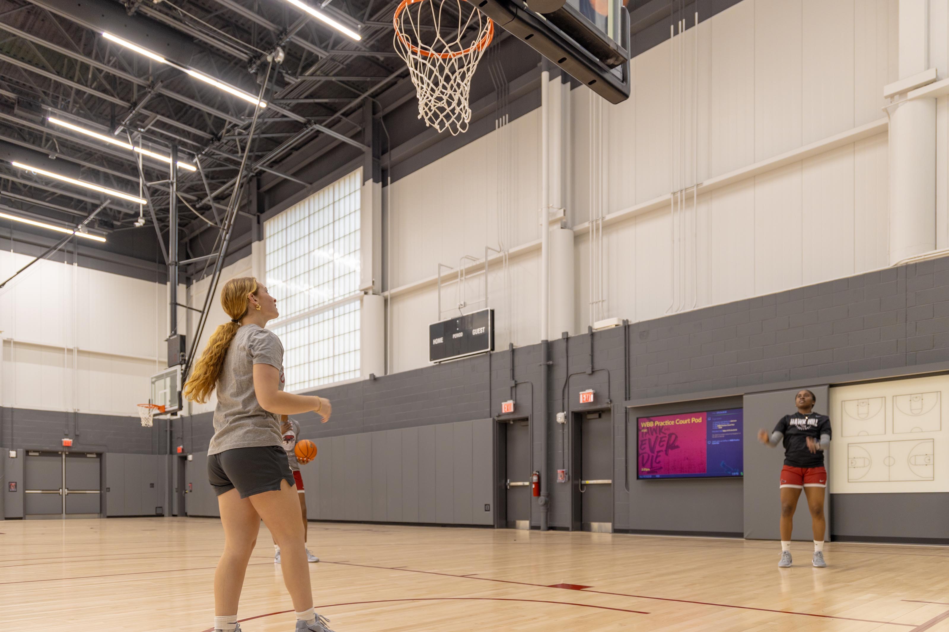 Saint Joseph's University Students playing basketball in the new Maguire Athletic Center