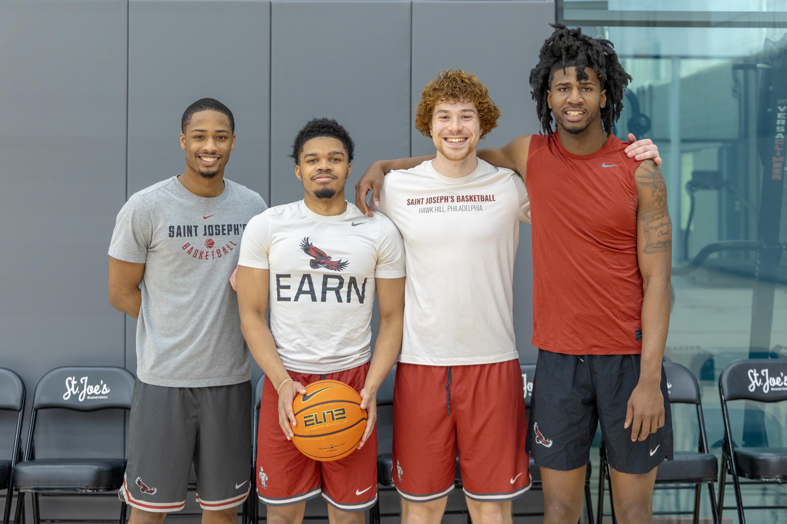 Saint Joseph's University Students playing basketball in the new Maguire Athletic Center