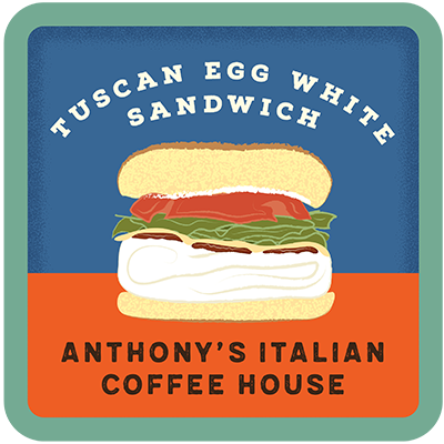 illustration of a tuscan egg white sandwich