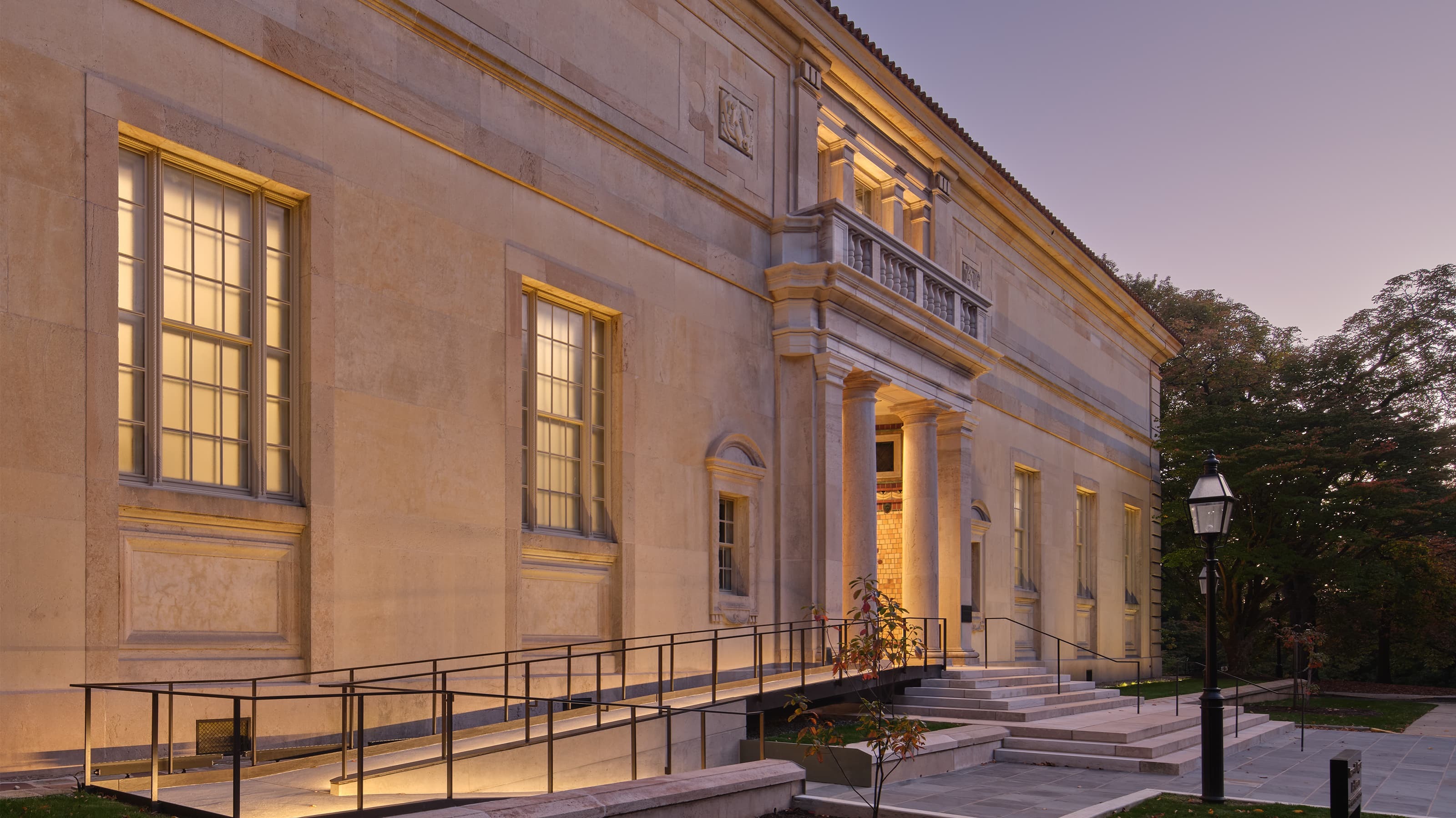 The outside of the Frances M. Maguire Art Museum.