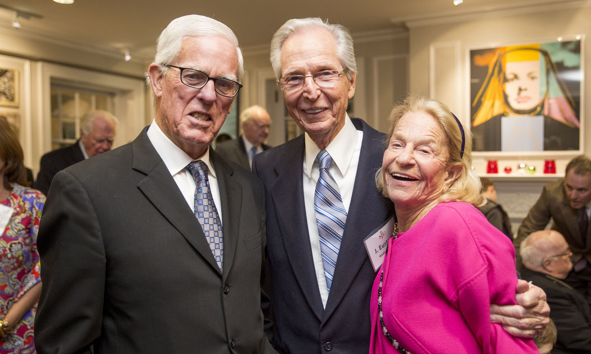 The Maguires with J. Eustace Wolfington in welcome center dedication