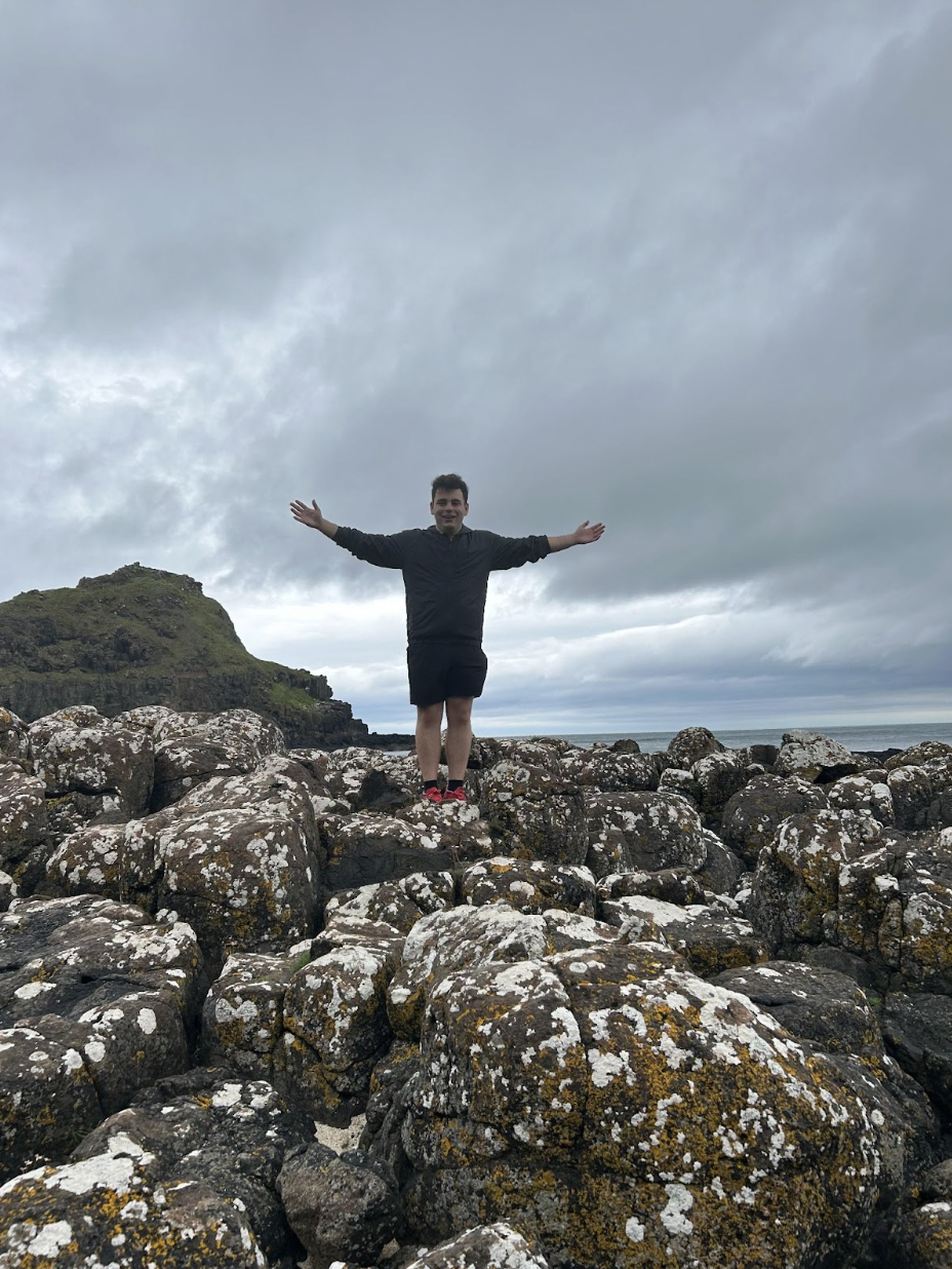 Jake Richfield at Giant's Causeway in Belfast, Northern Ireland