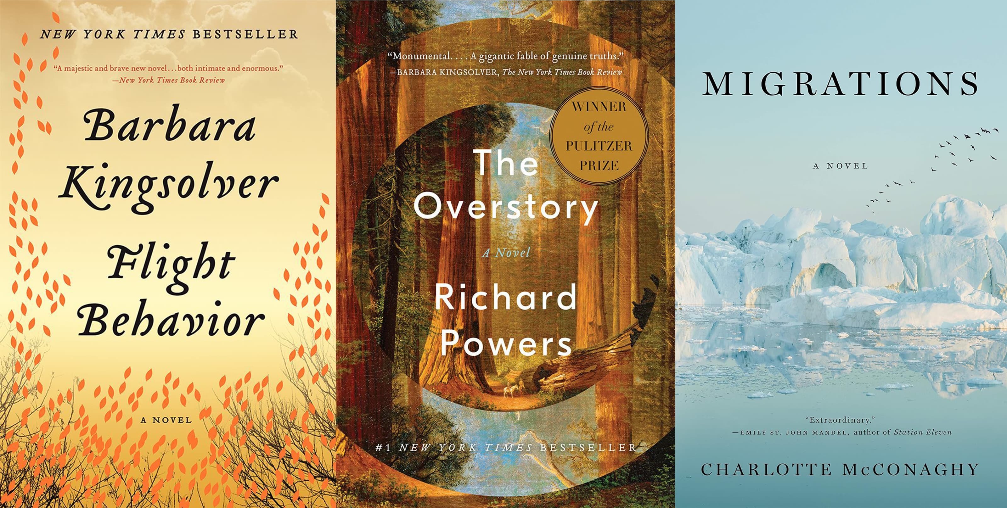 A collage of three books covers