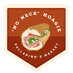 illustration of Palladino's no neck burger