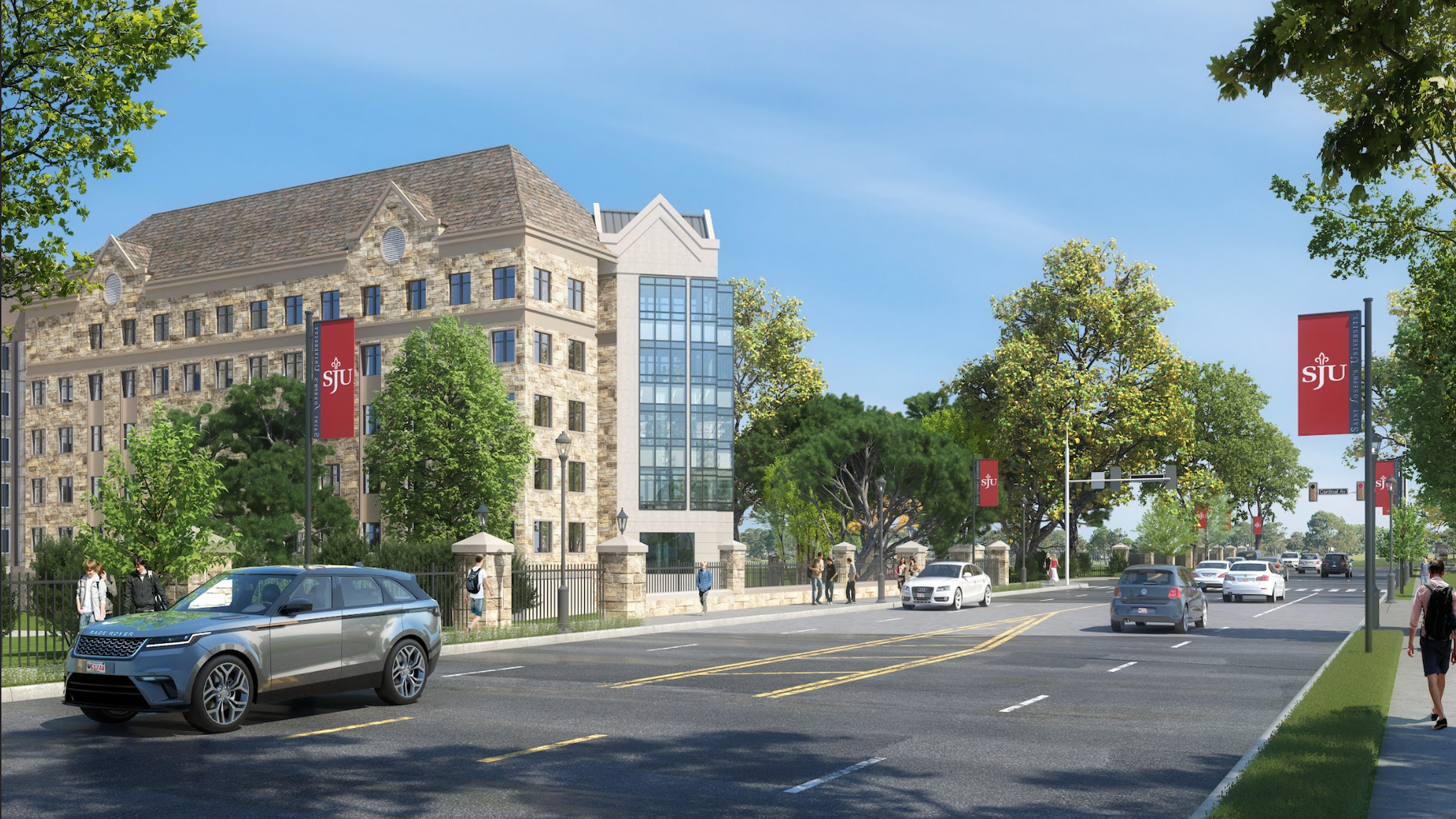 Rendering of pedestrian underpass from City Avenue