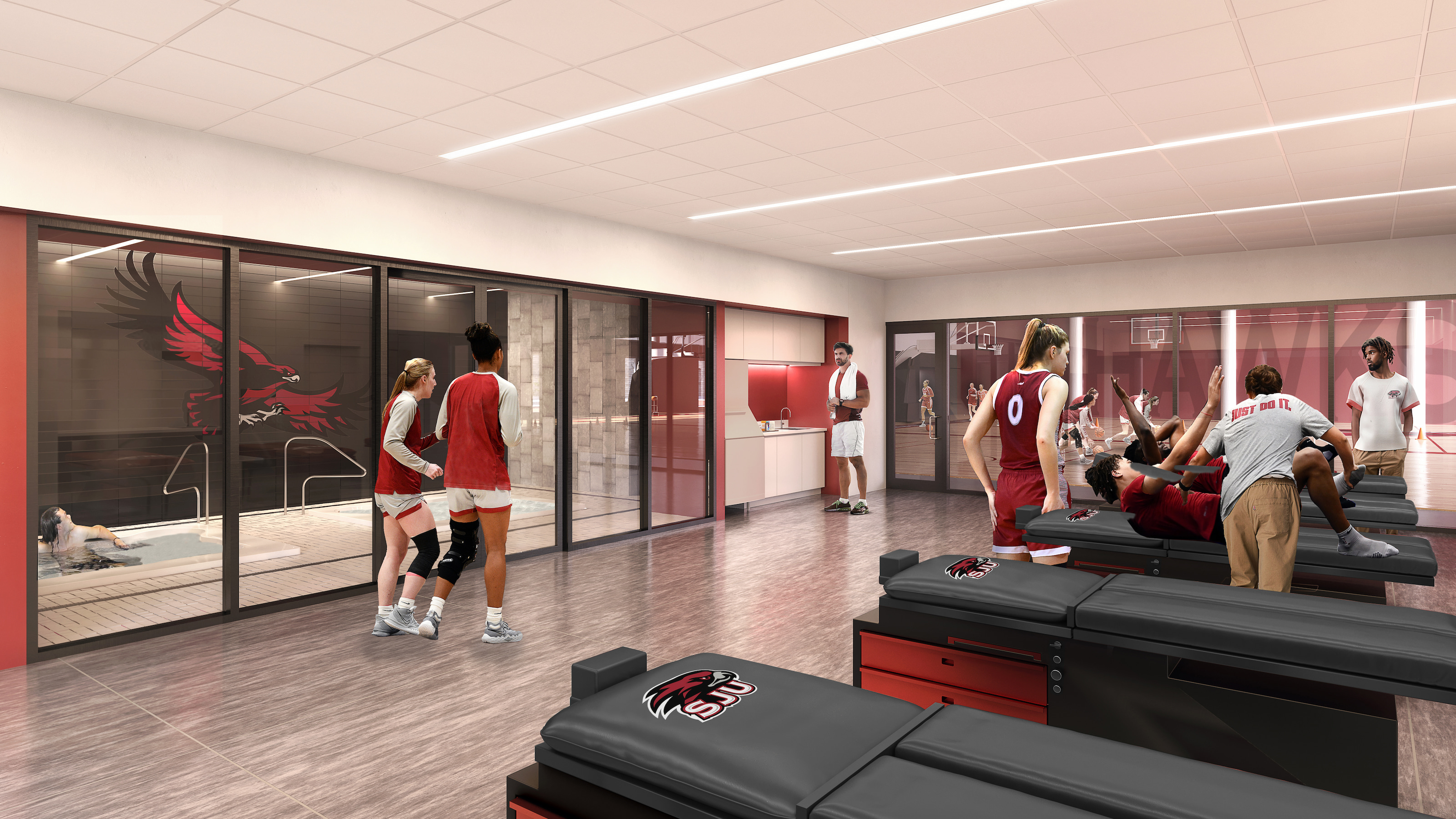 Dedicated athletic training and strength and conditioning facilities
