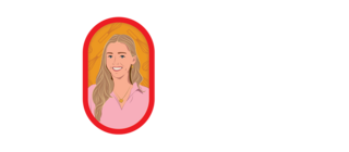 Illustration of a woman with whisks in the background