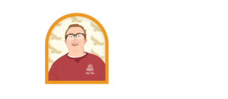 Illustration of a man wearing red Saint Joseph's University shirt