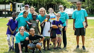 Sarah Halupa participating in Camp Kinney