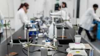 Saint Joseph's University students in chemistry lab