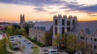 Mandeville Hall at Sunset