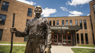 statue of st. ignatius at saint joseph's university