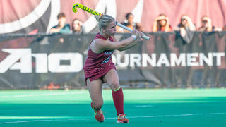 Saint Joseph's field hockey player Manu Ghigliotti on the field