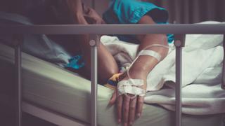 patient trying to sleep in hospital