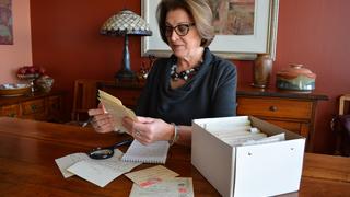 Concha Alborg reviews her parents' correspondence.