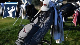 Saint Joseph's University golfing gear on the field