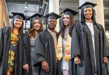 Saint Joseph's School of Nursing and Allied Health students at commencement