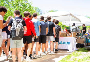 Saint Joseph's Prevention Academy at a Wellness Fair on campus 