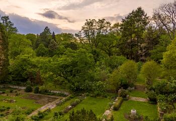 Aerial of Barnes Arboretum