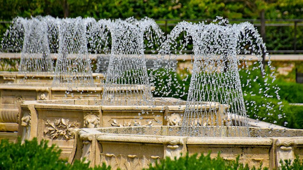 Fountains in a Kennett Square park