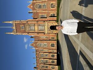 Jake Richfield, BS ’27, in Belfast, Northern Ireland