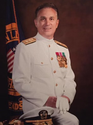 Rear Admiral Thomas E. Beeman in a Naval uniform 