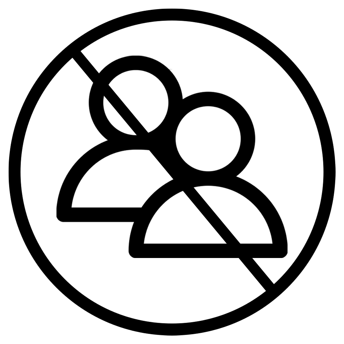 Illustration of people being crossed out