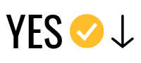 Illustration of a check and a yes