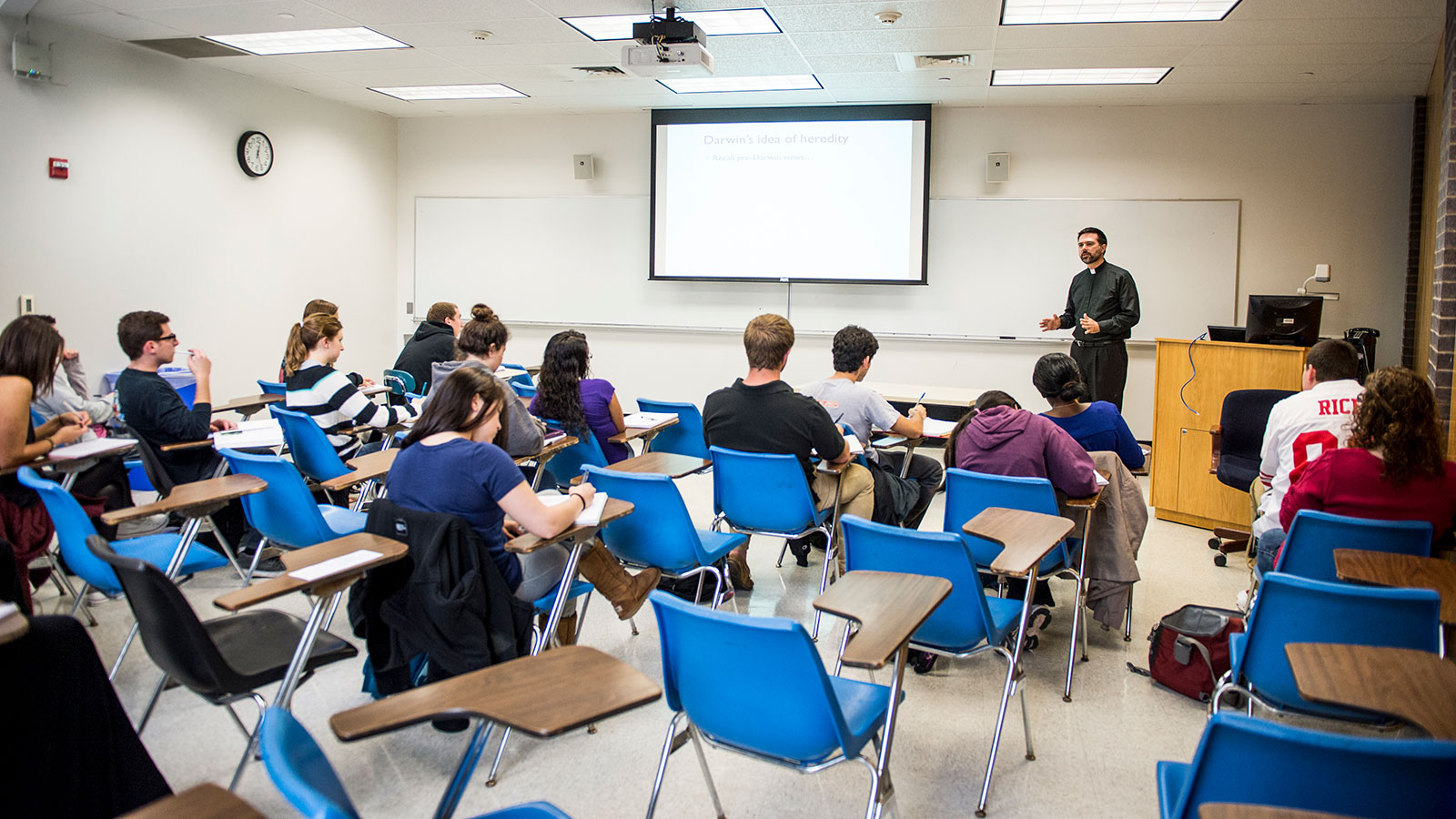 classroom in the science center