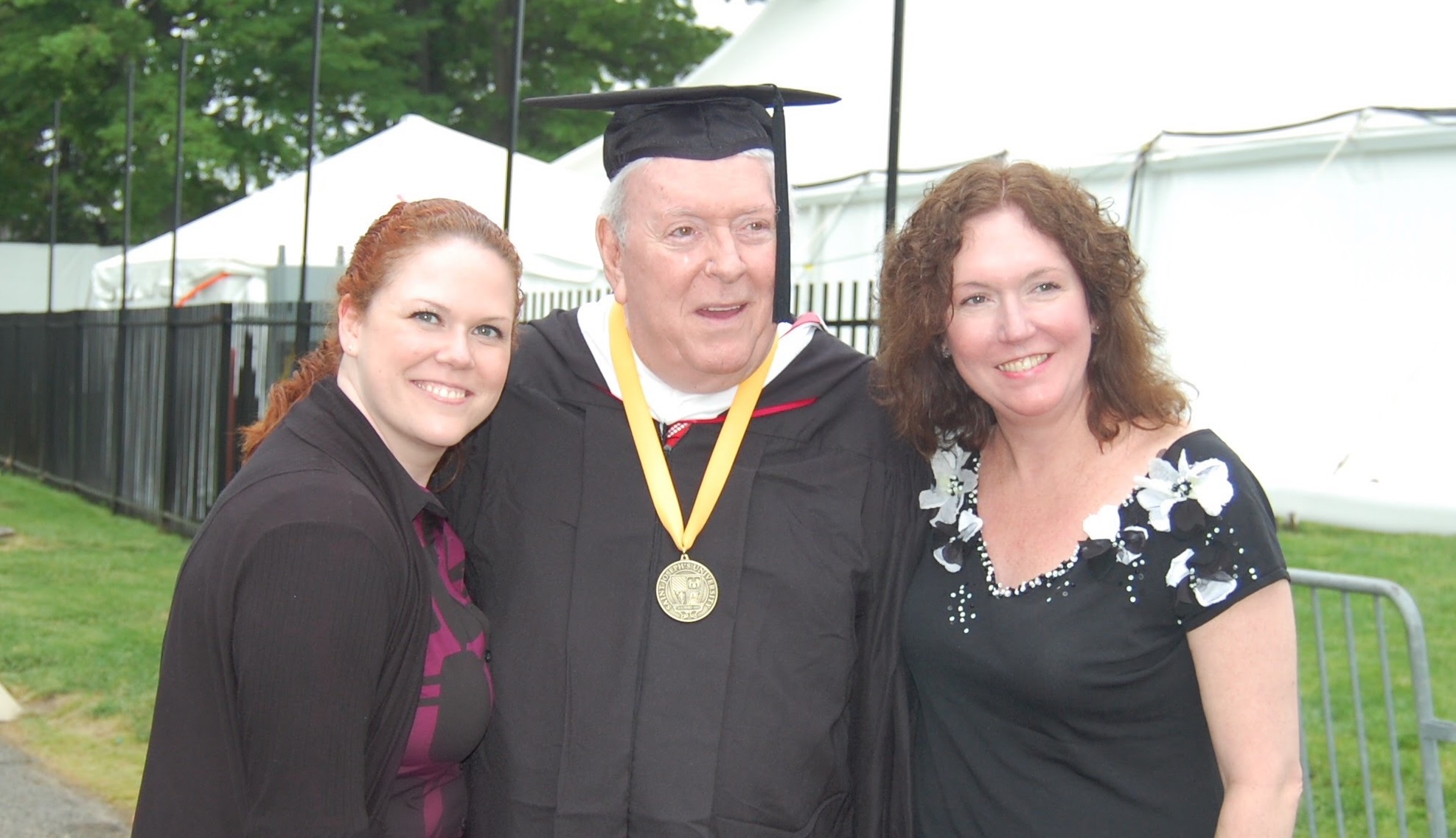 Laurence Finnegan and his family