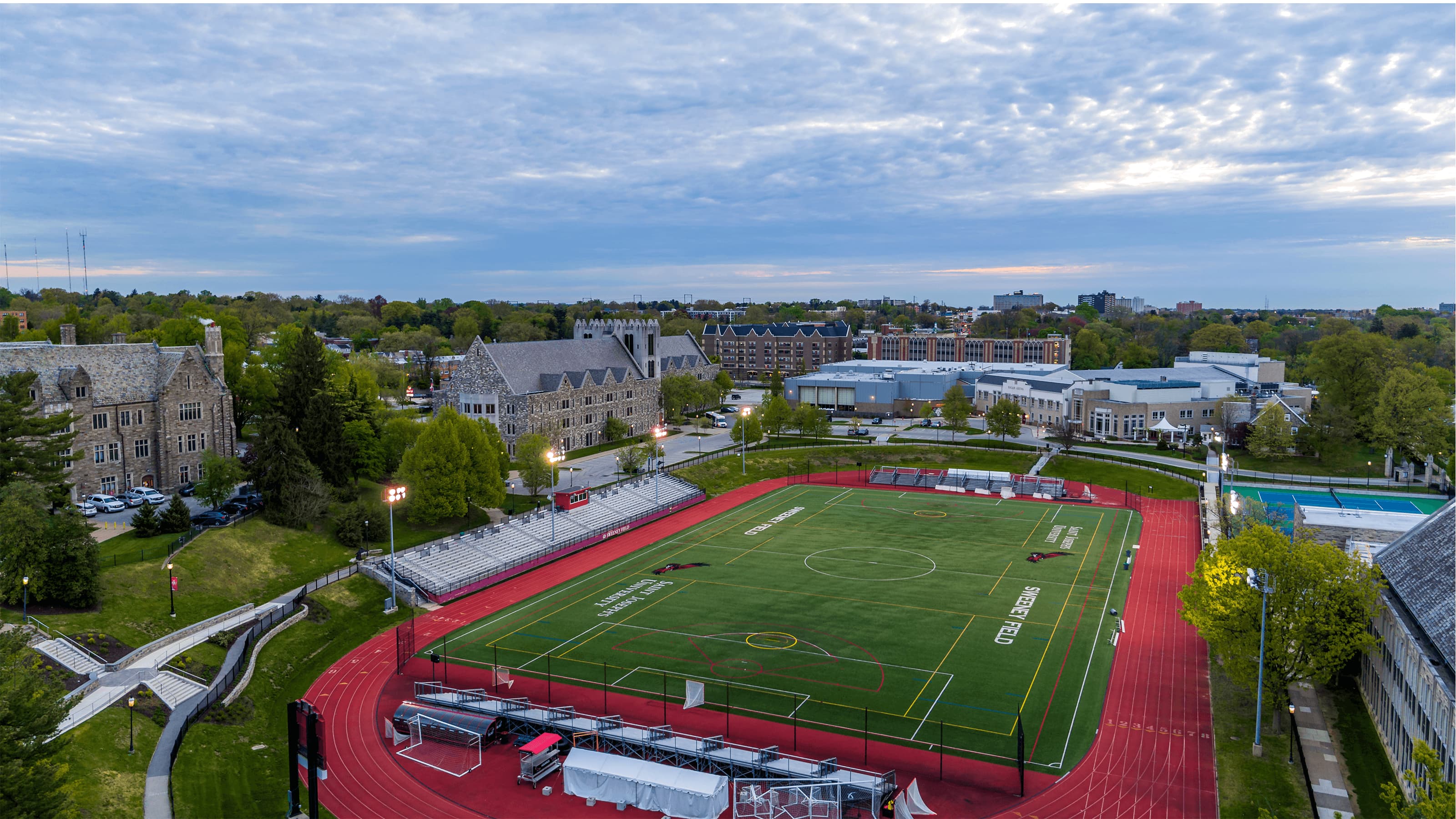 Sweeney Field at sunset