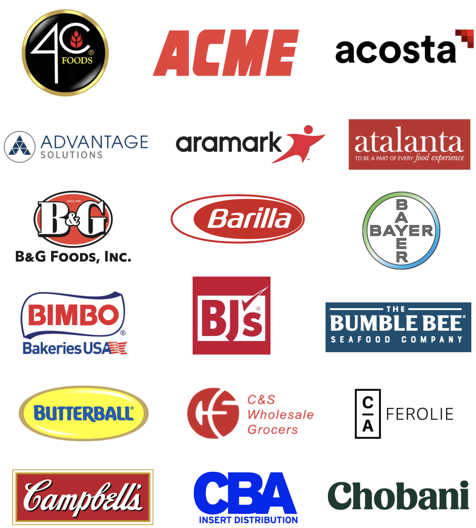 AFM Future Food Industry Sponsors