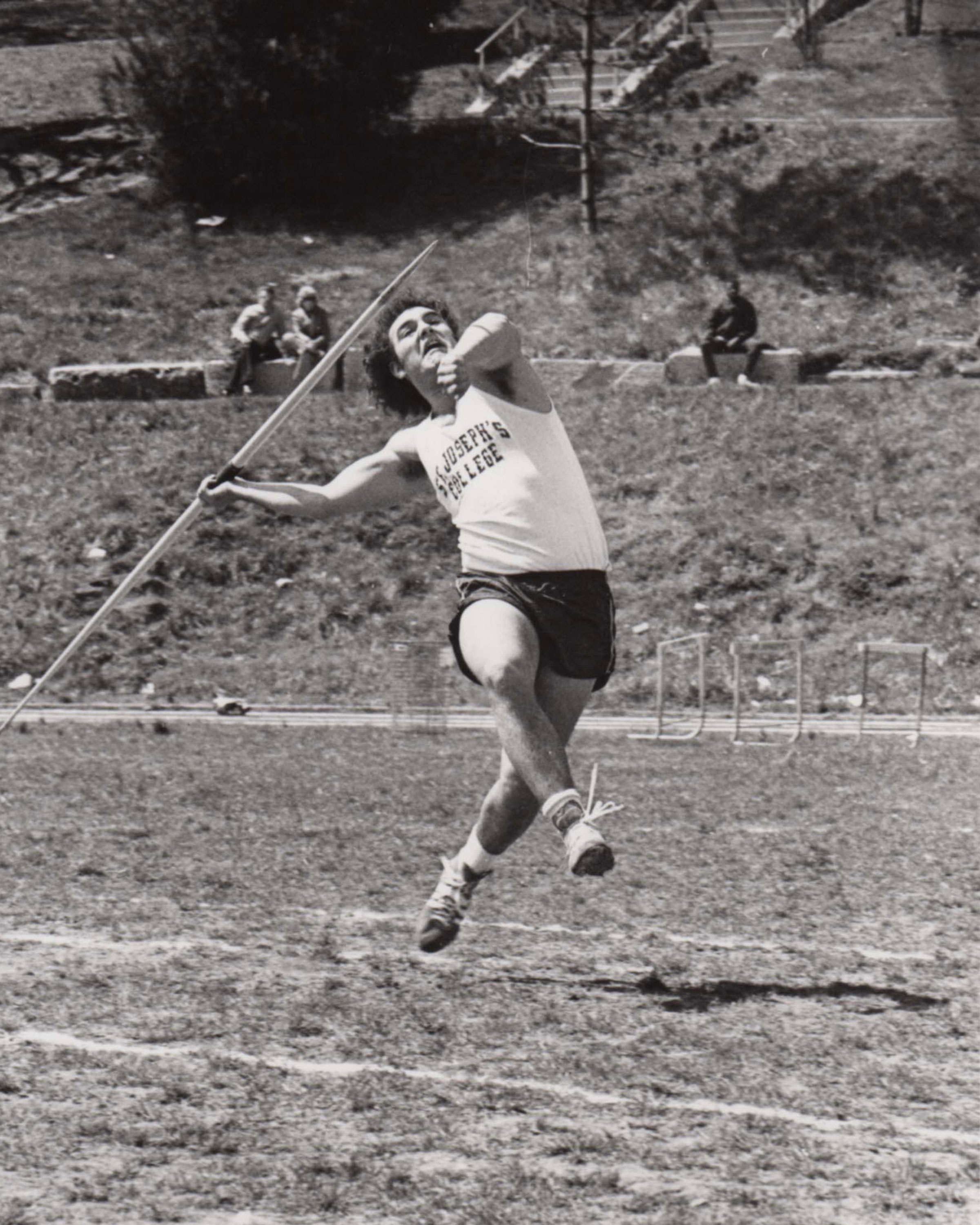 anthony di pastina '77 at a javelin event
