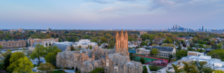 Aerial drone photo of Saint Joseph's campus