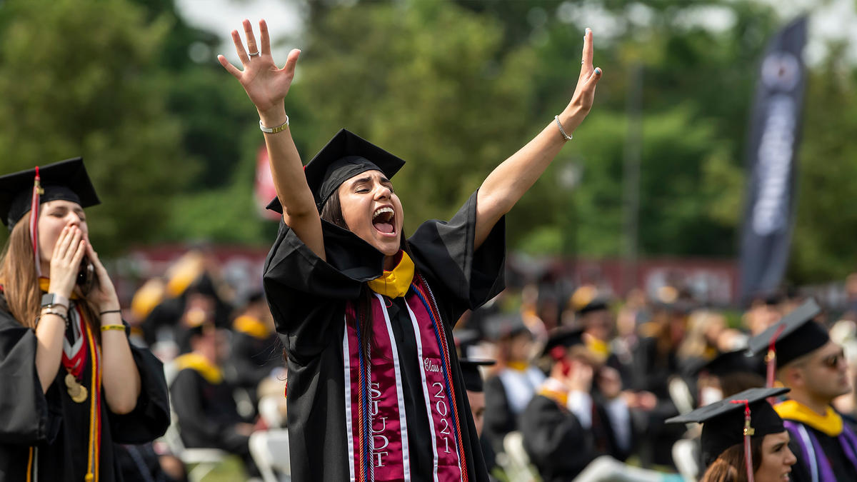 Graduates and Loved Ones Celebrate Commencement On Hawk Hill Saint