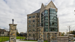 exterior of villiger hall, a first-year dormitory at saint joseph's university