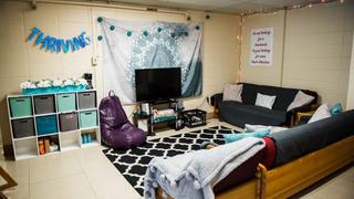 lafarge hall dorm room at saint joseph's university