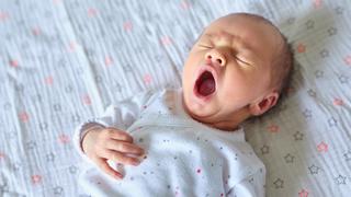 Yawning baby