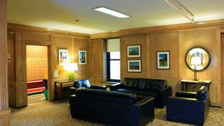 lobby inside merion gardens apartments in philadelphia, pa