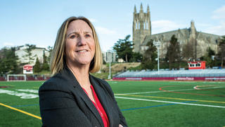 Jill Bodensteiner on a track and field