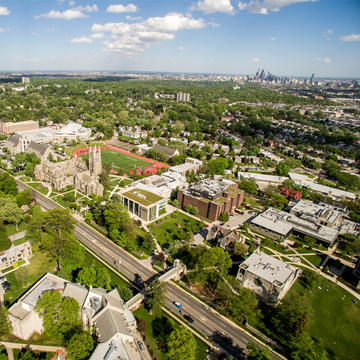 Saint Joseph's University aerial campus