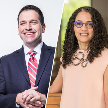 Assistant Professor of Sports Marketing Stephanie Tryce, J.D. and Vice President, Compensation Strategy & Insights at Comcast and adjunct professor of esports marketing Jim Multari ‘05 (MBA)