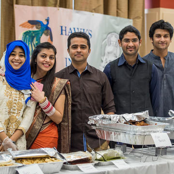 international students during taste of the world event